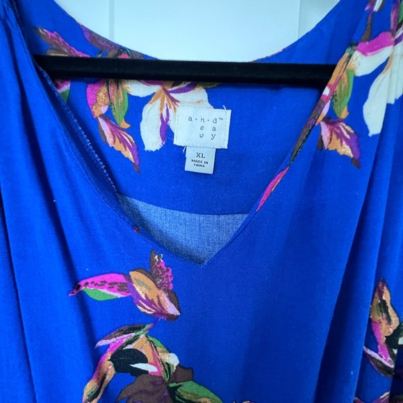 A New Day Bright Blue Floral Maxi Dress - Picture 2 of 8